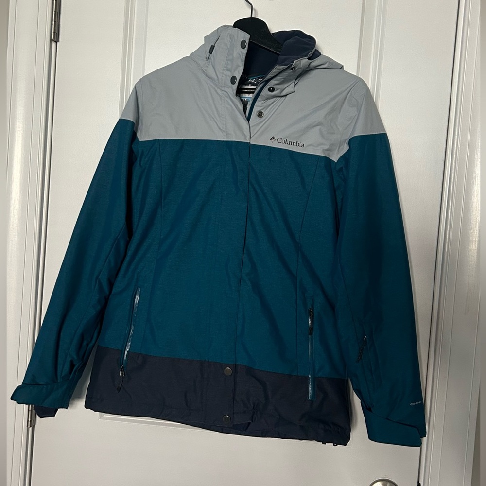 Columbia Men's Teal and Gray Performance Jacket